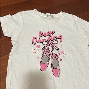 Urban Outfitters White and Pink Kids Tee